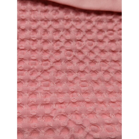 🍁 3/$20 Cloud Island Pink Girly Waffle Knit Satin Trim 2021 Baby Blanket - Picture 2 of 5
